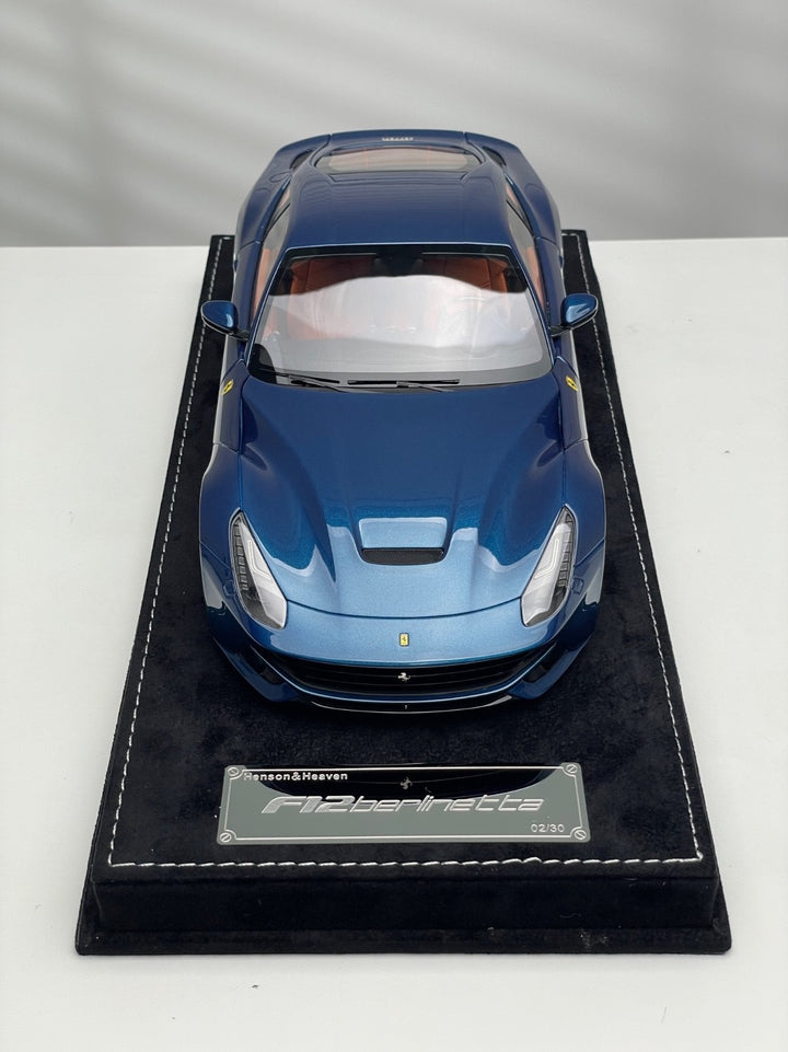 Ferrari F12 Berlinetta (Metallic Blue) [Henson&Heaven] 1/18 scale