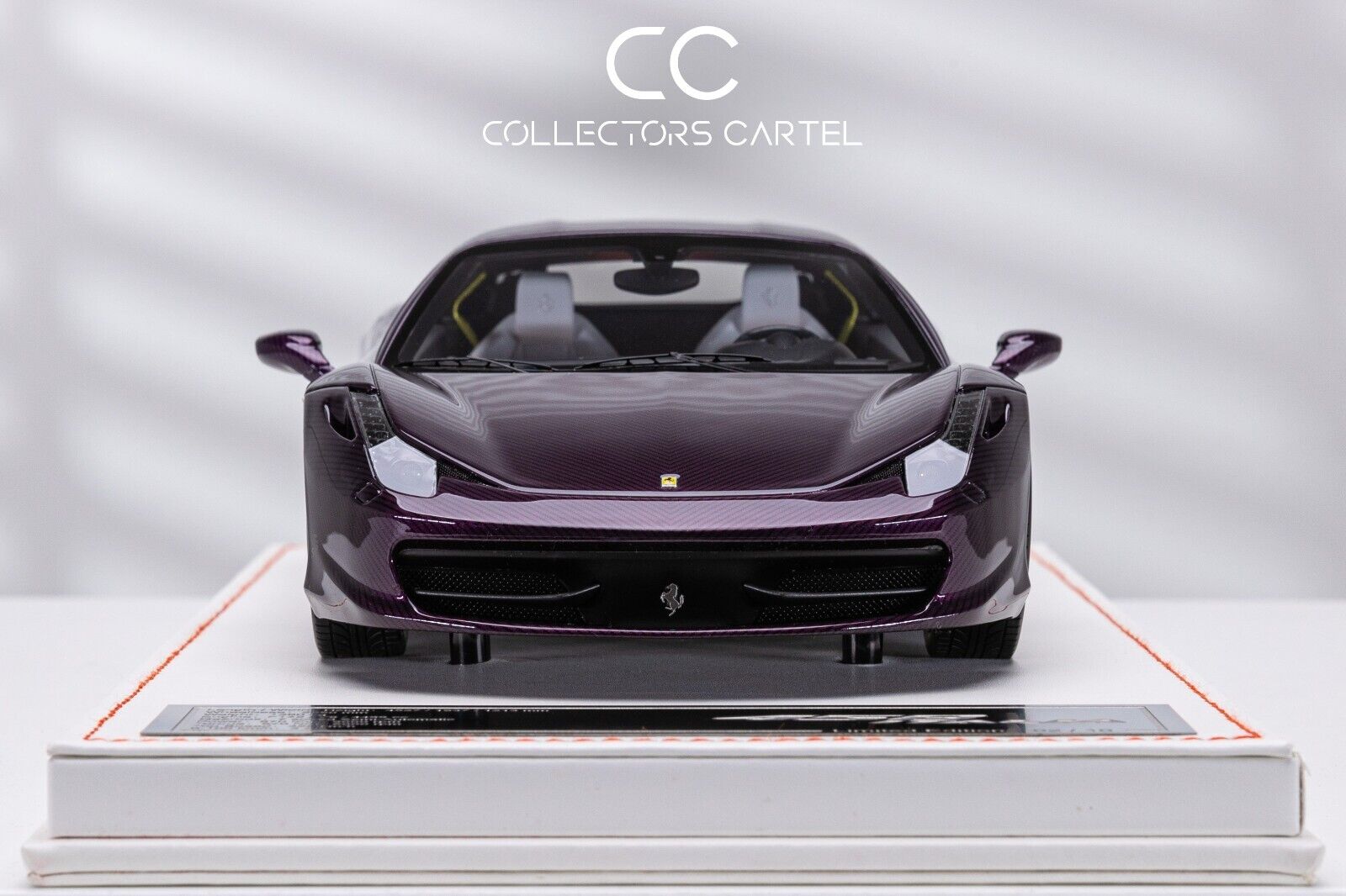 Ferrari 458 Italia (Purple Carbon Fiber) [Dino Model] 1/18 scale