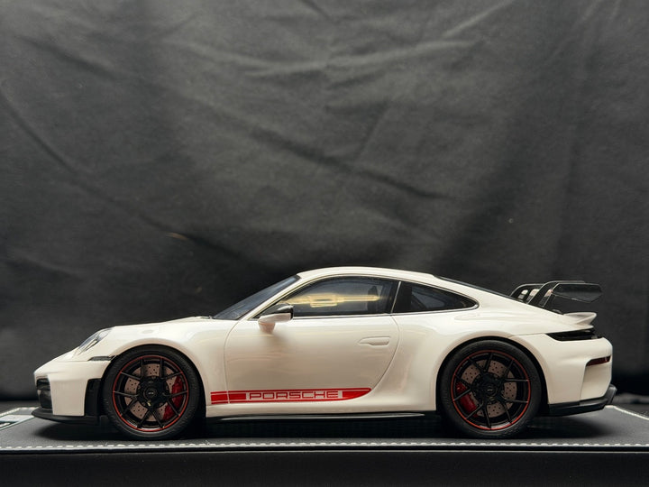 Porsche 911 GT3 (White/ Red) [IVY Model] 1:18 scale