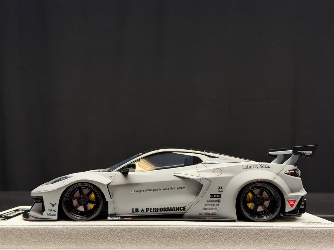 Chevrolet Corvette C8 LBWK (Matte Gray) [BBA Model] 1/18 scale ...