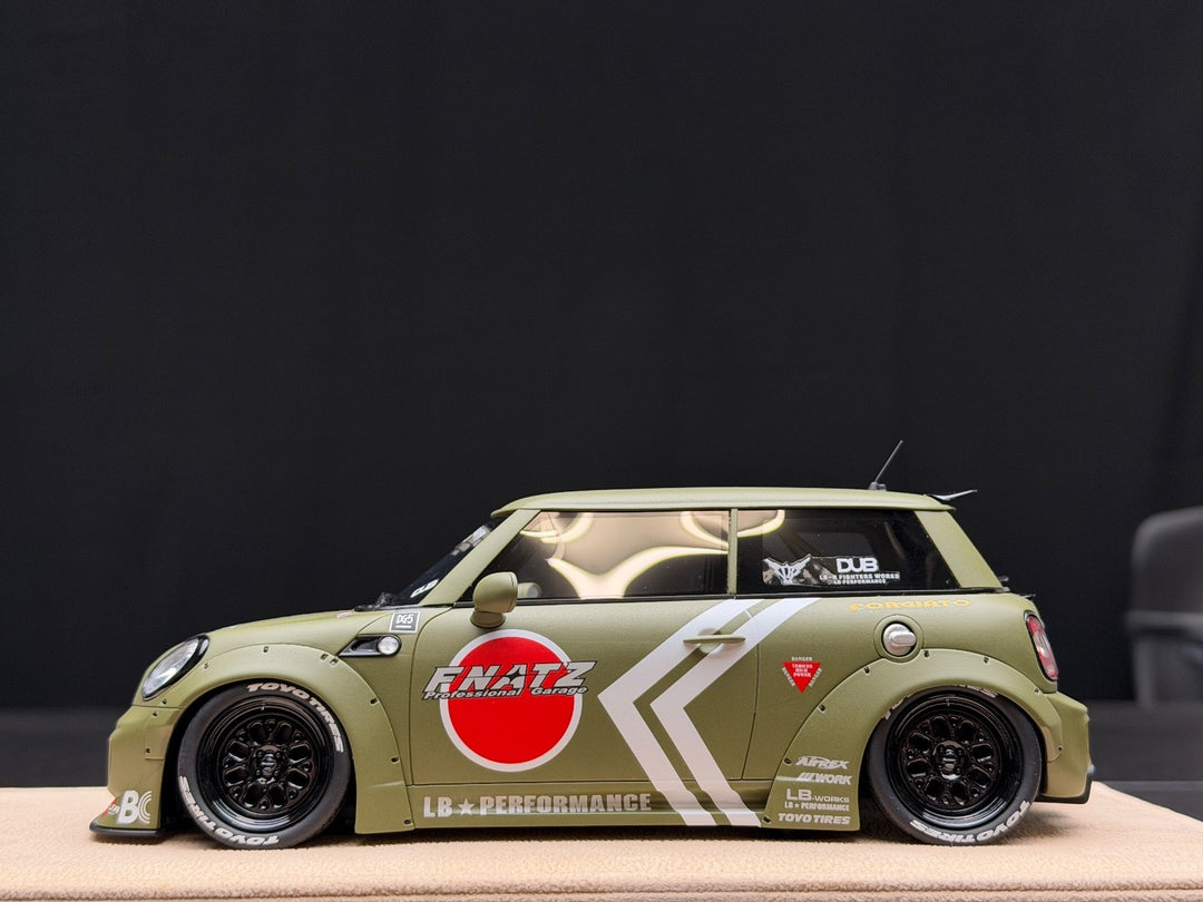 MINI Cooper LBWK (Matte Green) [Timothy & Pierre] 1/18 scale