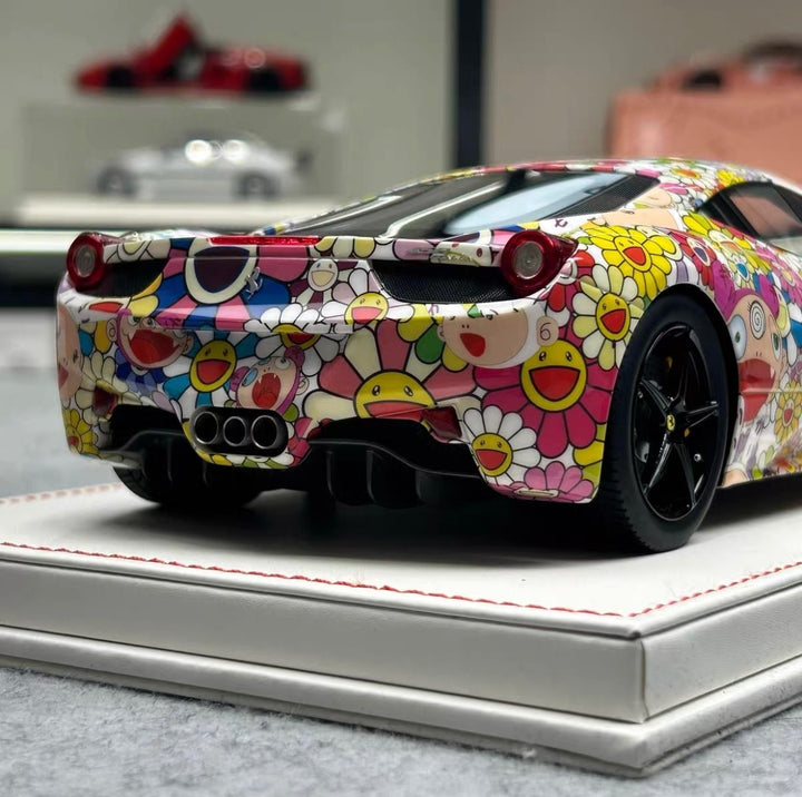 Ferrari 458 Italia (Takashi Murakami Decals) [Dino Model] 1/18 scale