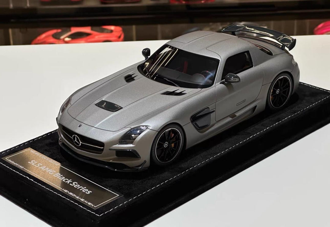 Mercedes-Benz SLS AMG Black Series (Matte Dark Gray) [Henson&Heaven] 1/18 scale