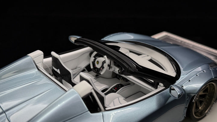 Ferrari 458 Spider LBWK (Ice Blue) [Davis & Giovanni] 1:18 1 OF 1