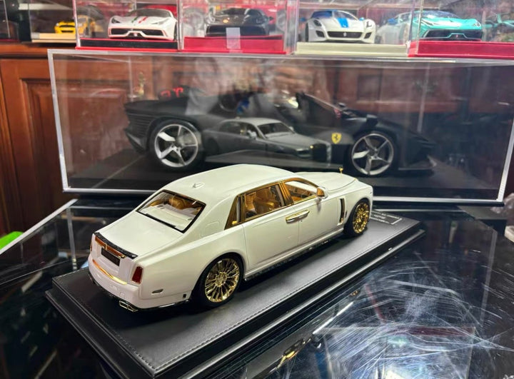 Rolls-Royce Phantom Mansory (White/ Gold) [Muse's Secret] 1:18 scale