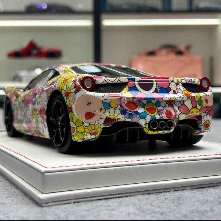 Ferrari 458 Italia (Takashi Murakami Decals) [Dino Model] 1/18 scale
