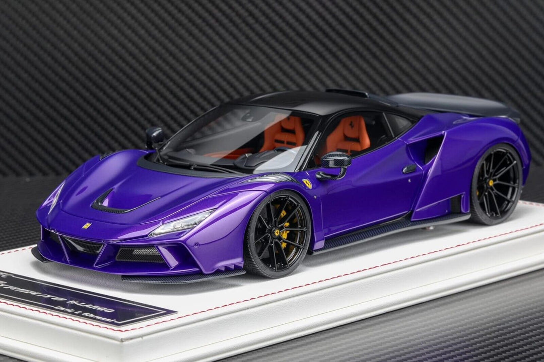 Ferrari F8 Tributo N-LARGO NOVITEC (Met Purple) [Davis & Giovanni] 1:18 scale