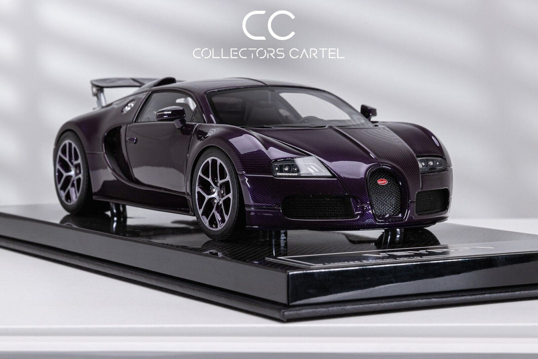 Bugatti Veyron (Purple Carbon) [Dino Model] 1/18 scale