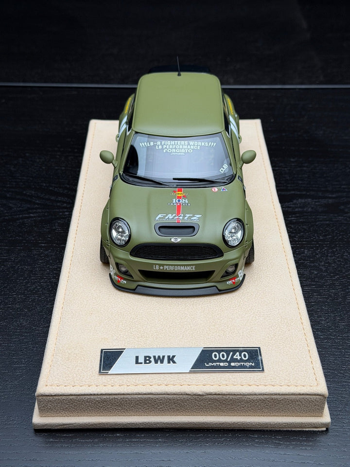 MINI Cooper LBWK (Matte Green) [Timothy & Pierre] 1/18 scale