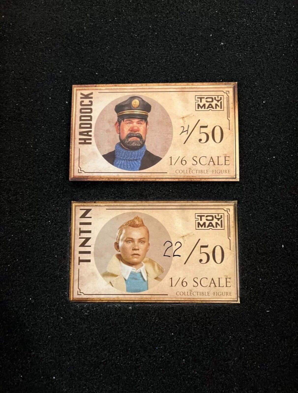 Tintin & Captain Haddock (Set) - By: ToyMan [1:6 scale] RARE