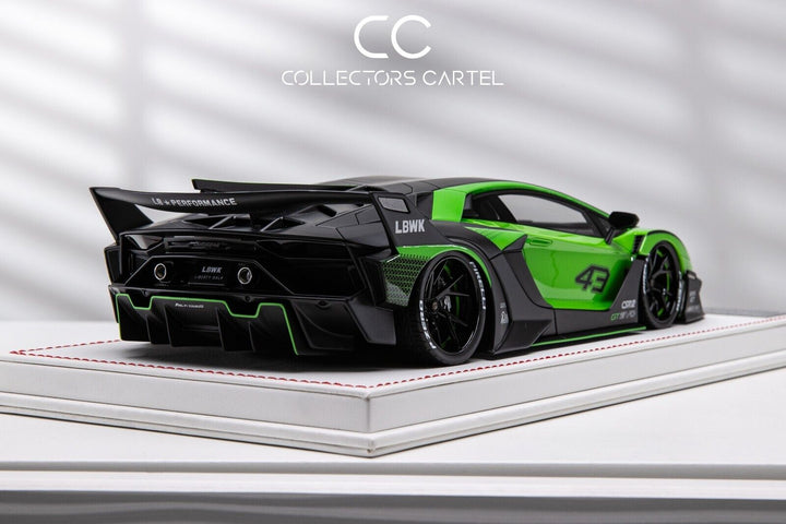 Lamborghini Aventador GT EVO LBWK (Green/Black) [Davis & Giovanni] 1/18 scale