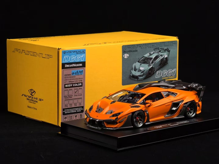 Lamborghini Huracan Awakenup-D661 (Orange) [DreamWalkers] 1/18 scale
