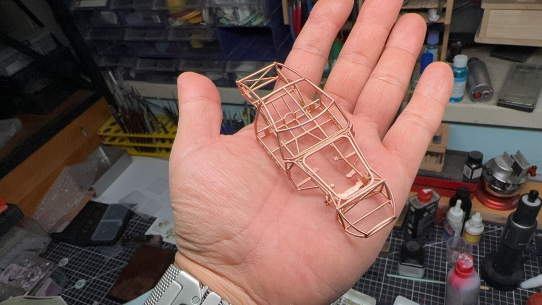 Ferrari 250 GTO Chasis - [Hand-Made] 1/43 Scale Copper Model - Extremely RARE!