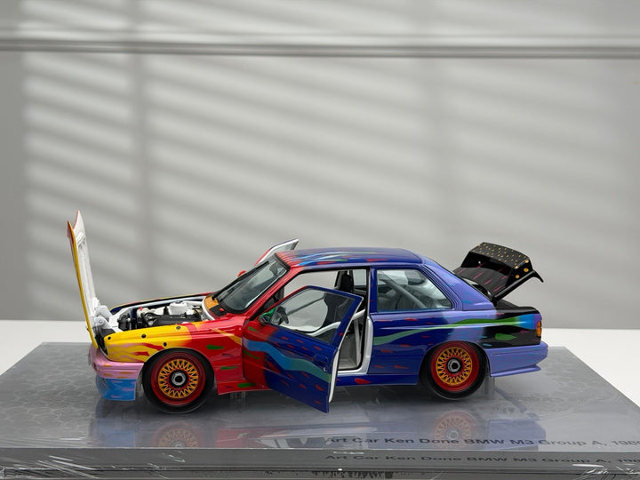 3 Art BMW Art Cars (Ken Done ,Jagamara ,Cesar Manrique[MINICHAMPS] 1/18 scale