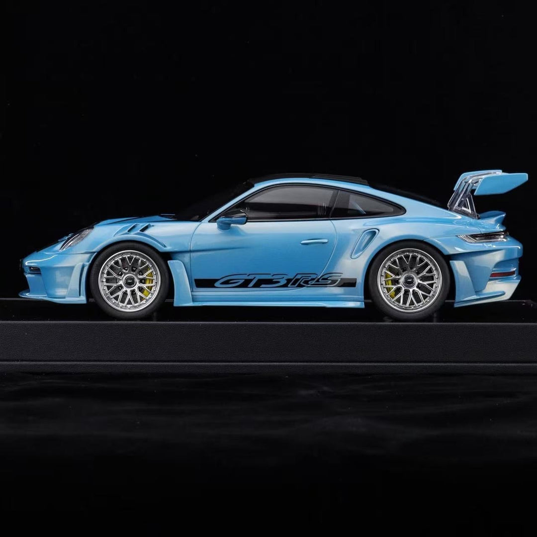 Porsche 911 GT3 RS (Blue) [Timothy & Pierre] 1/18 scale