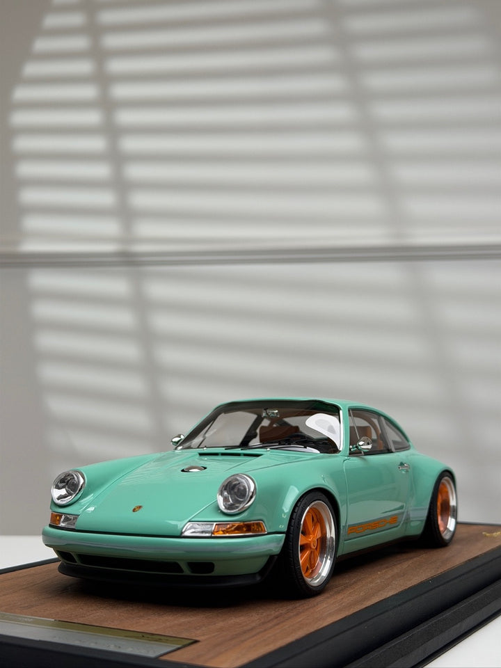 Porsche 911 Singer (Tiff Blue) [Timothy & Pierre] 1/18 scale