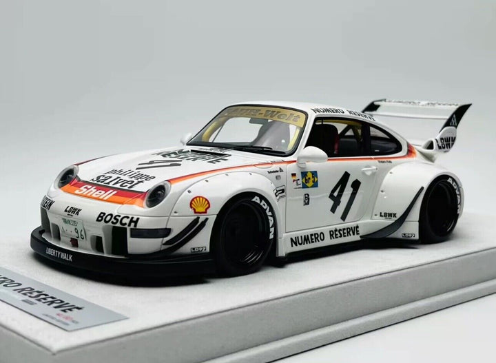 Porsche 911 993 RWB (Numero Reserve 41 White) [FuelMe Model] 1/18 scale