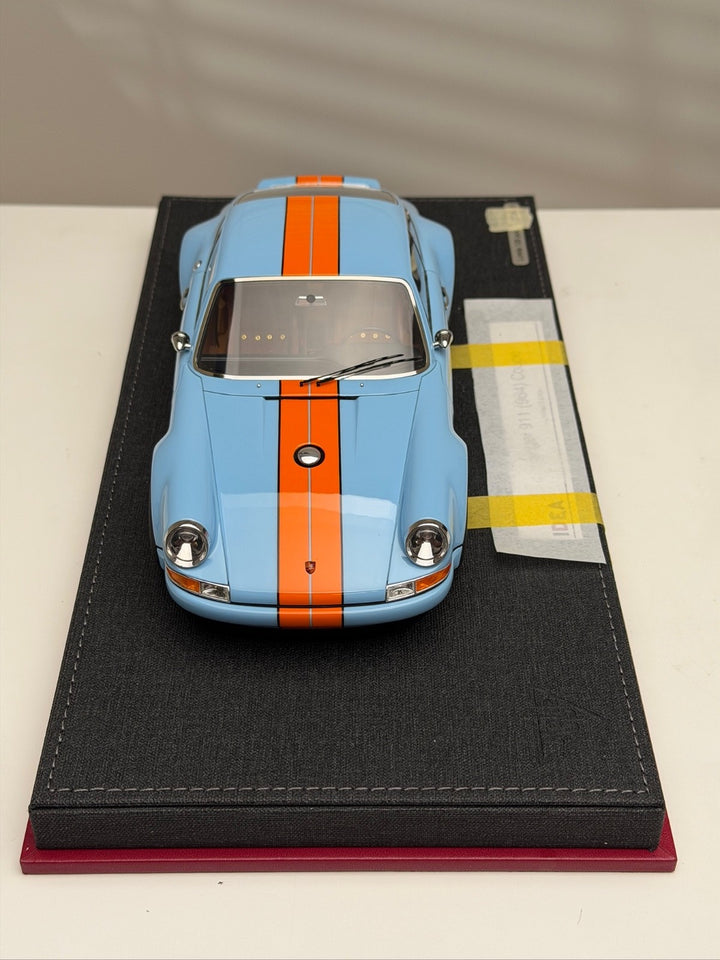 Porsche 911 Singer Coupe (GULF Blue/ Orange Stripe) [Make Up IDEA] 1/18 scale