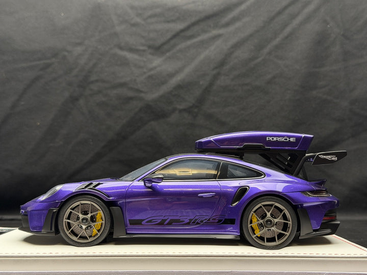 Porsche 911 GT3 RS w/ Roof Rack (Purple/ Black) [IVY Model] 1:18 scale