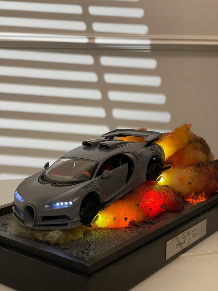 Bugatti Chiron Diorama with Lights [1:24 scale]