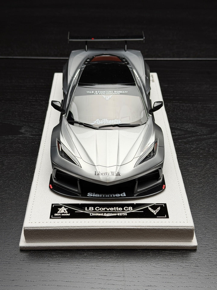 Chevrolet Corvette C8 LBWK (Silver) [BBA Model] 1/18 scale
