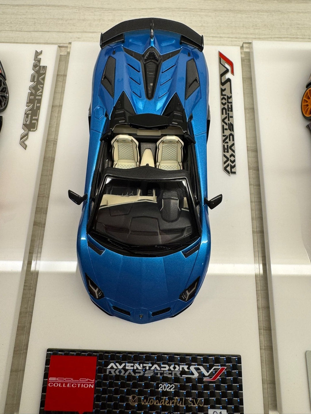 Lamborghini Aventador SVJ Roadster (Wonderful SVJ Blue) [Make Up] 1:43 scale