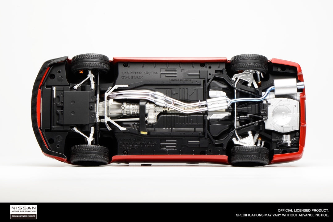 Nissan R34 Skyline GT-R (Red) [Motorhelix] 1/18 scale