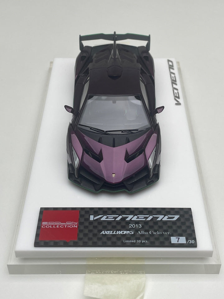 Lamborghini Veneno (Alba Cielo) [Make Up AXELLWORKS] 1:43 scale