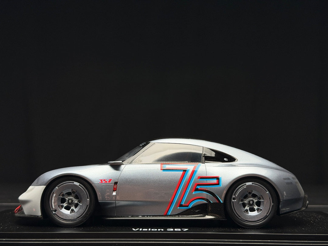 Porsche Vision 357 (Silver/ White 75th Anniversary) [Spark] 1:18 scale