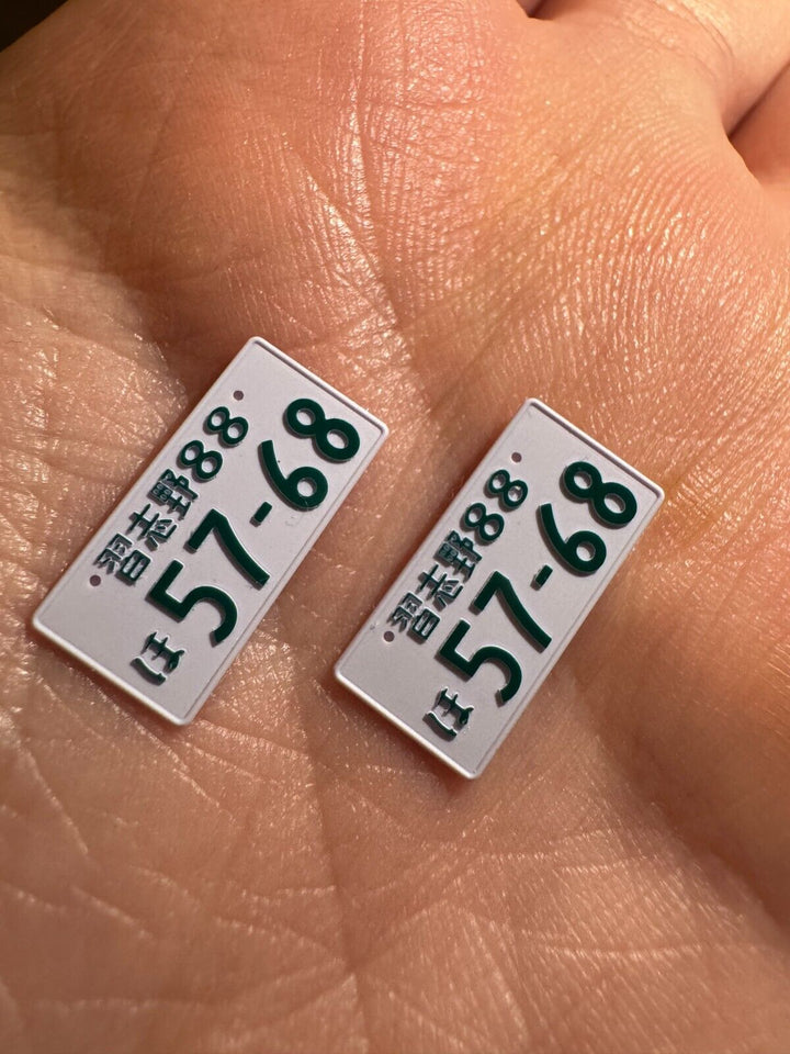 Hand-Made 3D Custom Number Plates For 1:18 Scale Model Cars [Custom Orders]