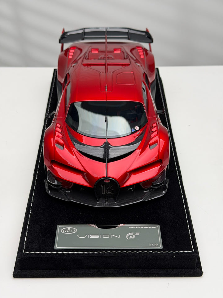 Bugatti Vision GT (Metallic Red) [Henson&Heaven] 1/18 scale
