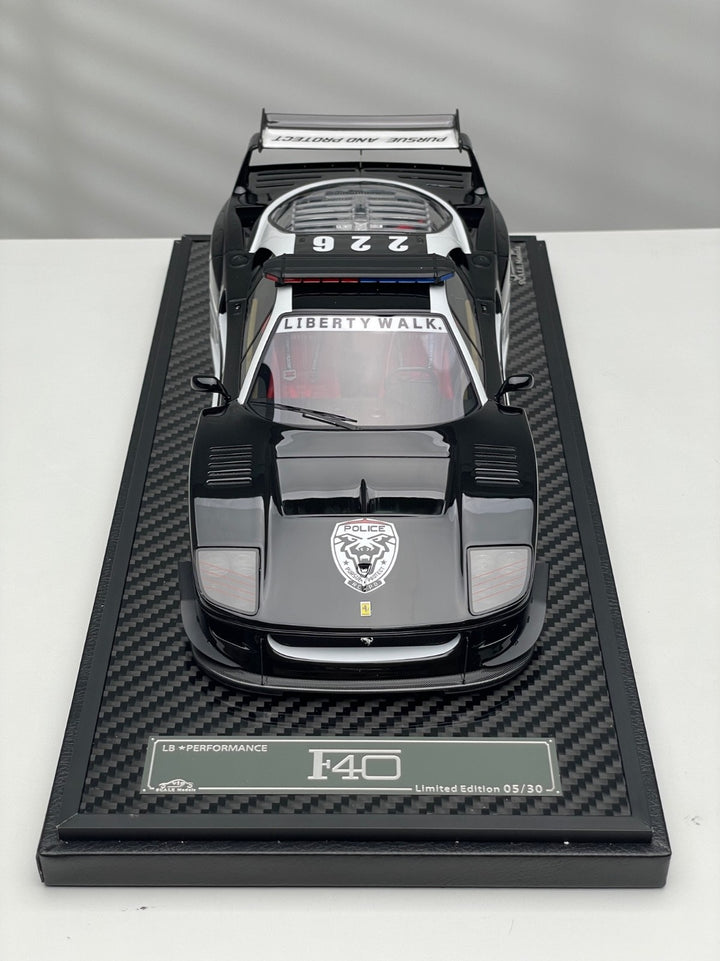 Ferrari F40 LBWK (Red View County Police) [VIP scale Models] 1/18 scale