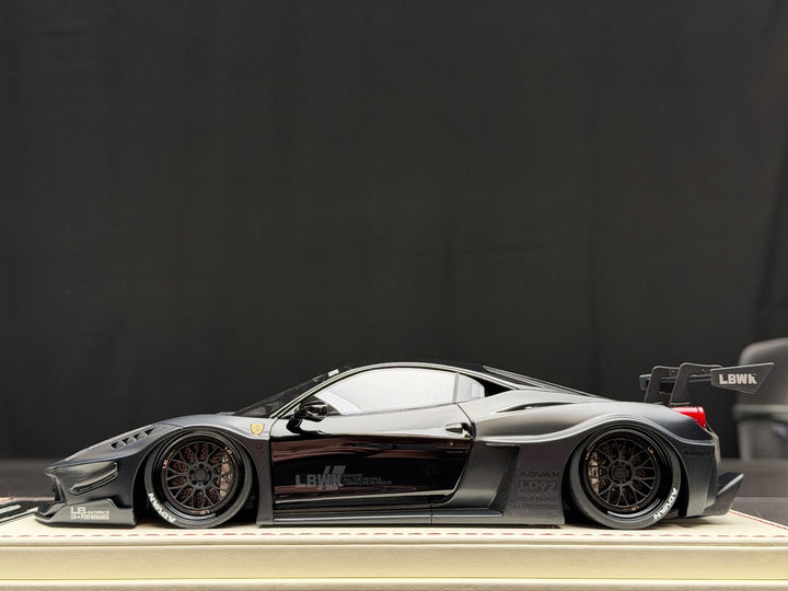 Ferrari 458 GT LBWK (Matte Black) [Davis & Giovanni] 1/18 scale
