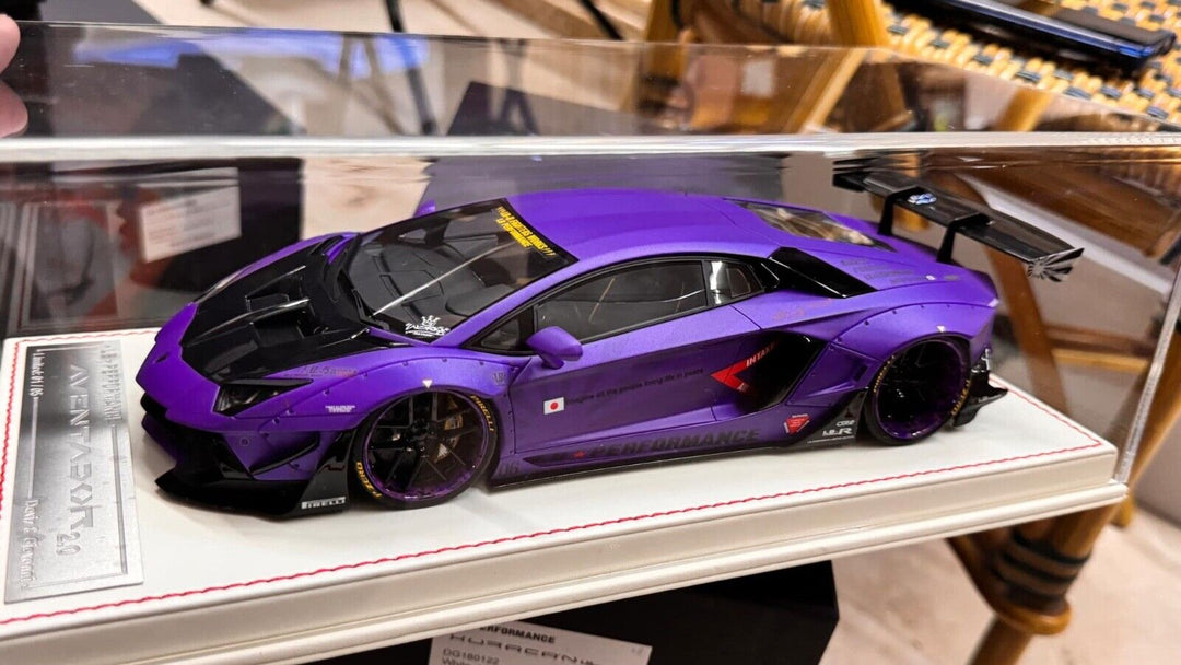 Lamborghini Aventador 2.0 LBWK (Matt Purple-ZF) [Davis & Giovanni] 1/18 scale