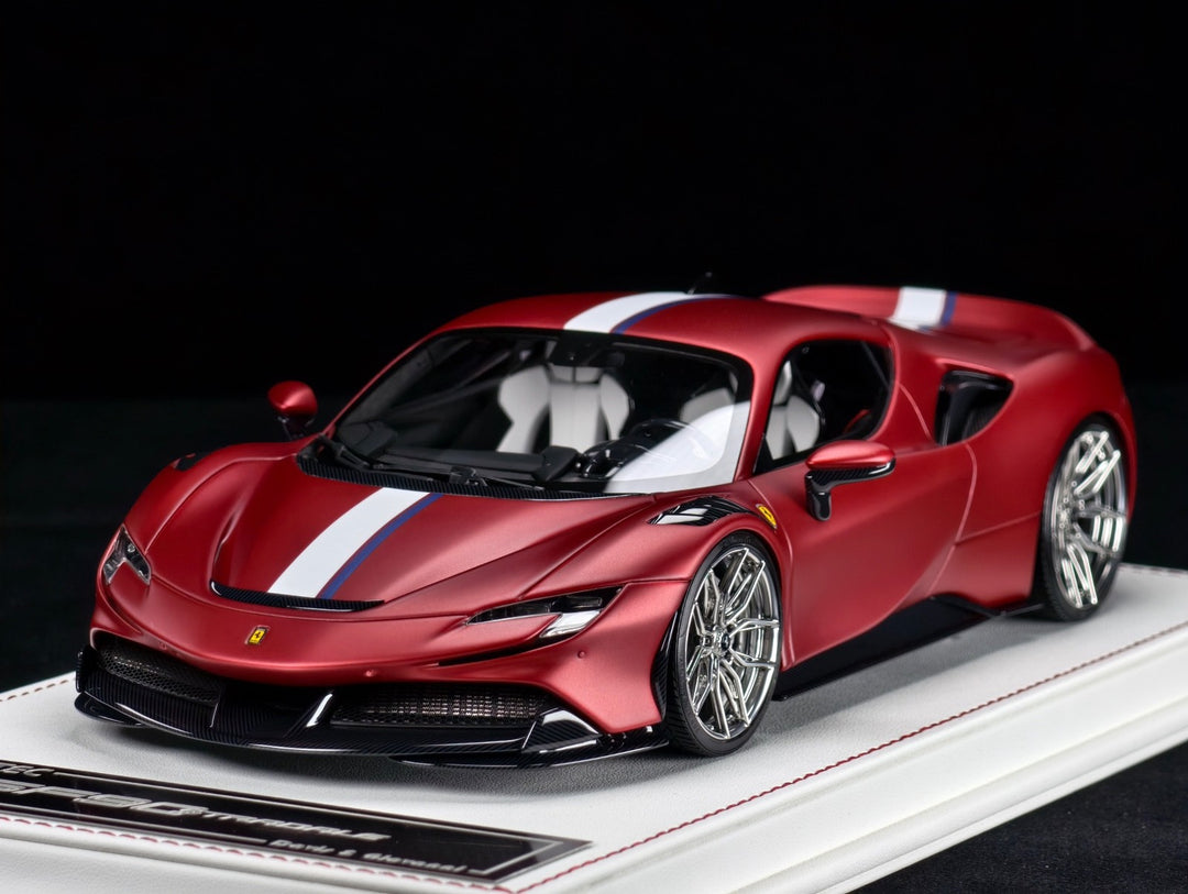 Ferrari SF90 Stradale NOVITEC (Matte Rosso Magma) [Davis & Giovanni] 1/18 scale