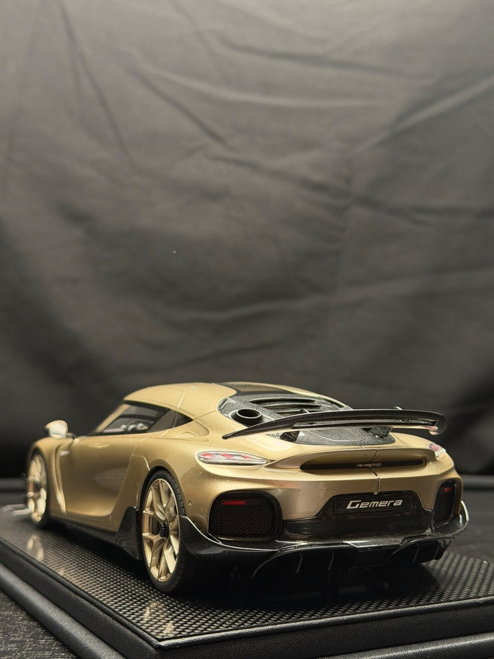 Koenigsegg Gemera (Champagne Gold) [FrontiArt] 1:18 scale