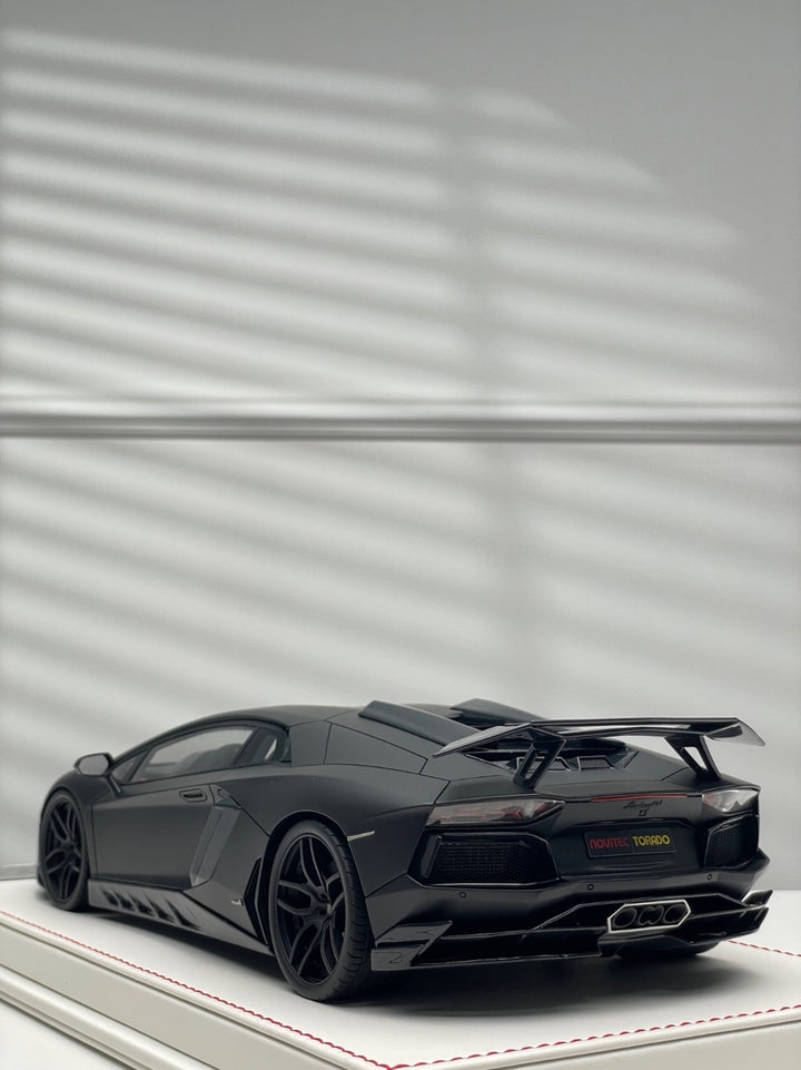 Lamborghini Aventador NOVITEC (Matte Black) [Davis & Giovanni] 1/18 scale 1 OF 1