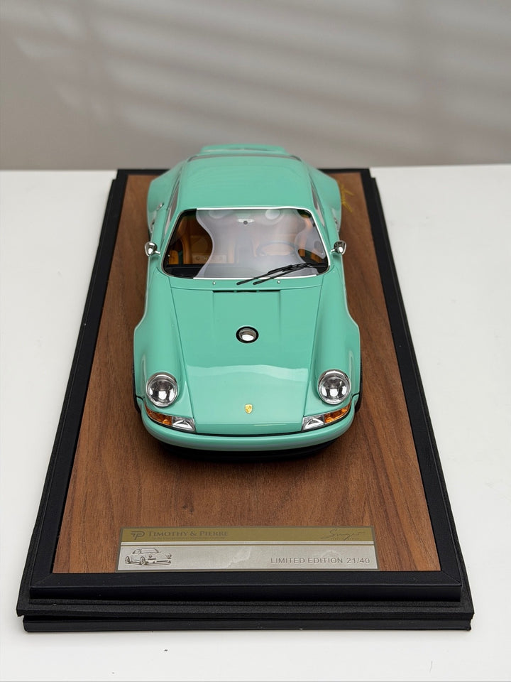 Porsche 911 Singer (Tiff Blue) [Timothy & Pierre] 1/18 scale