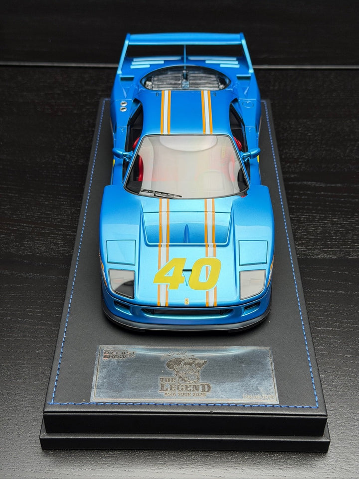 Ferrari F40 (Blue) [DIECAST SHOW] 1:18 scale