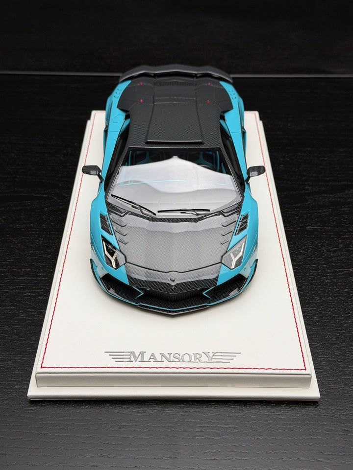 Lamborghini Aventador "Carbonado" Mansory (Blue/ Carbon) [BBR] 1:18 scale