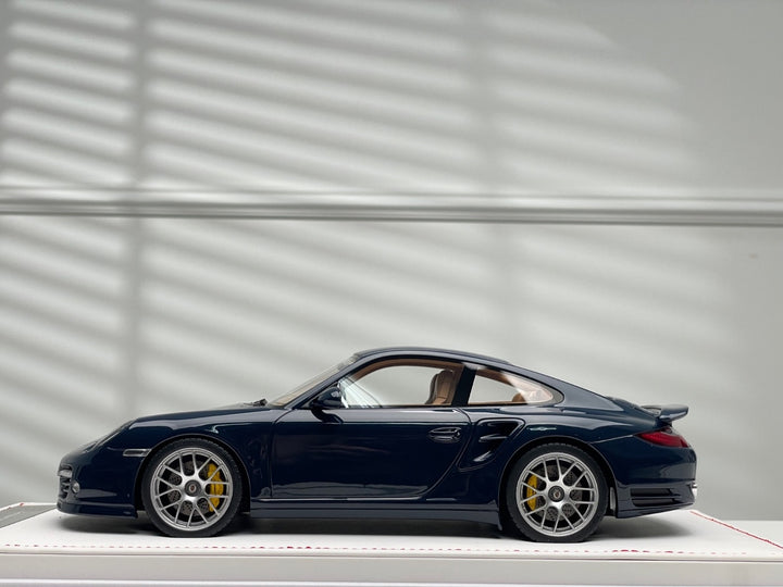 Porsche 997.2 911 Turbo S (Dark Blue/ Brown Int) [IVY Merit Model] 1/18 scale