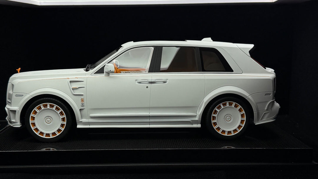 Rolls-Royce Cullinan Mansory (Matte White/ Orange) [Custom] 1/18 scale