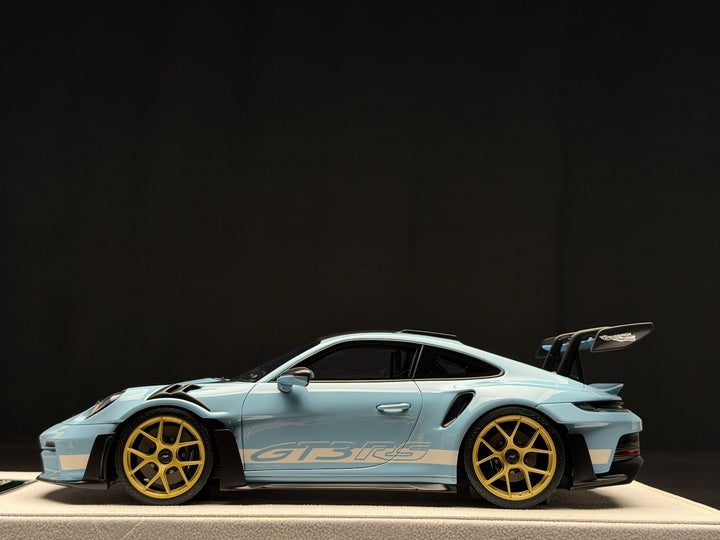 Porsche 911 GT3 RS (Light Blue/ White) [H&H] 1/18 scale