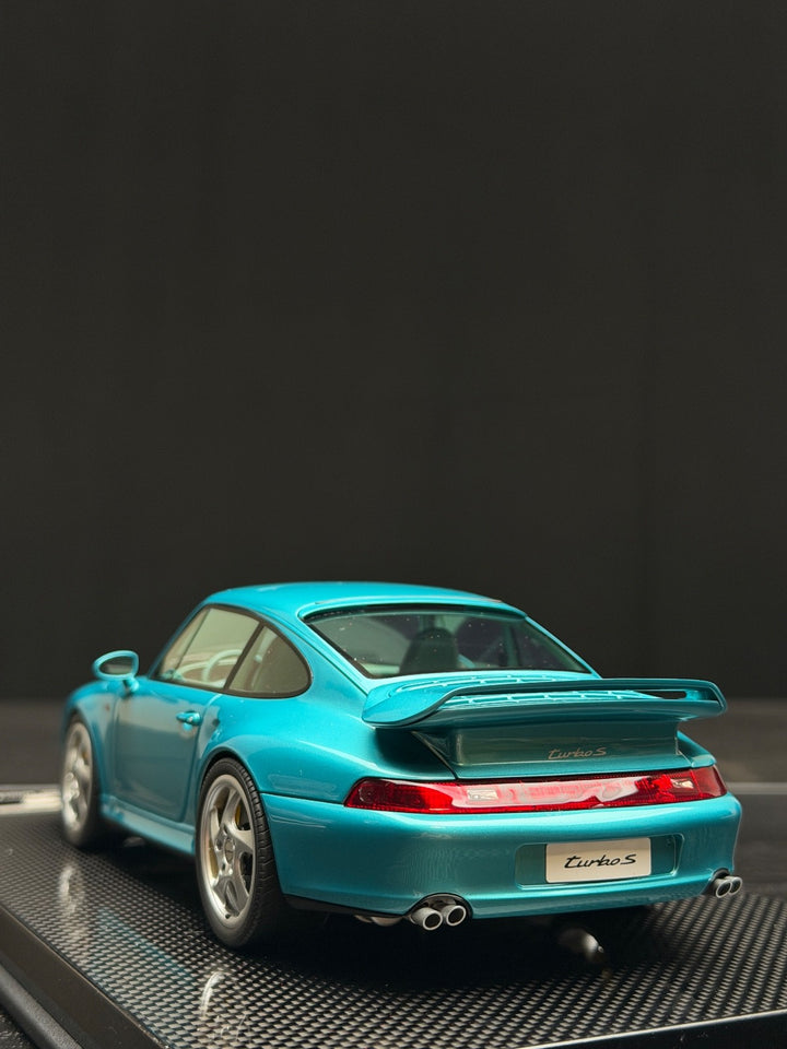Porsche 911 Turbo S (Blue) [Dino Model] 1/18 scale