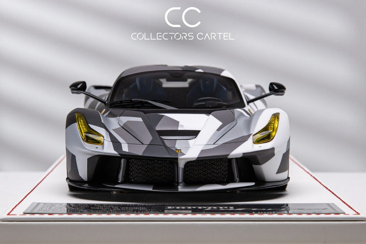 Ferrari LaFerrari (White/Grey/Black Camo) [Davis & Giovanni] 1/18 scale