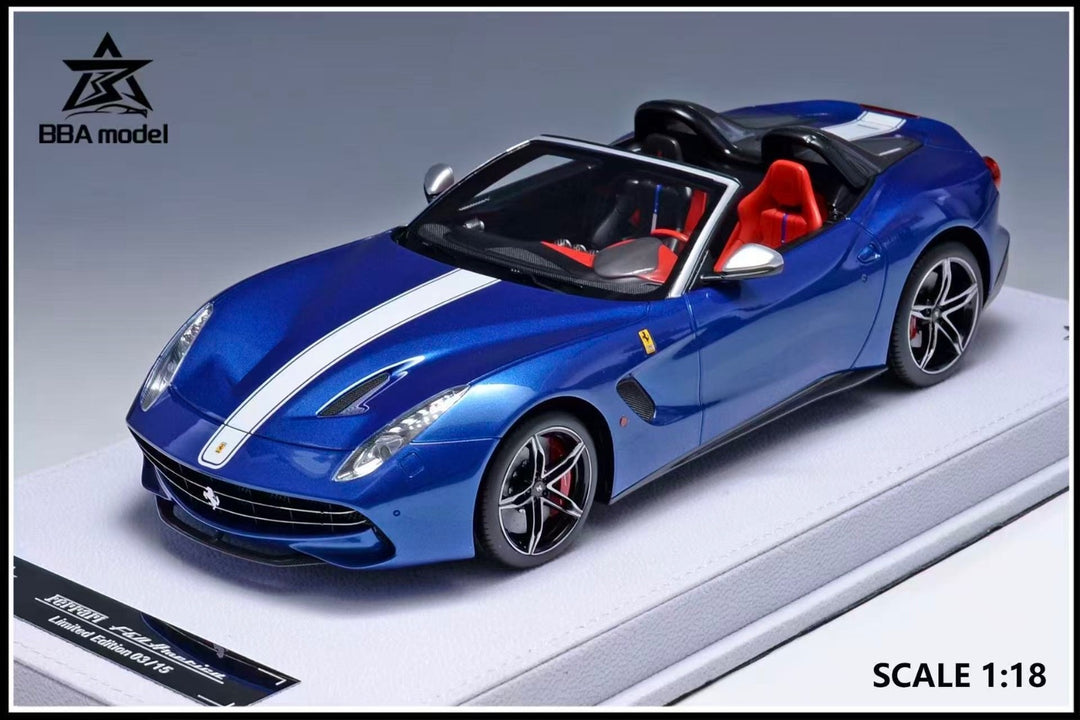 Ferrari F60 America (Metallic Blue/ White Stripe) [BBA Model] 1/18 scale