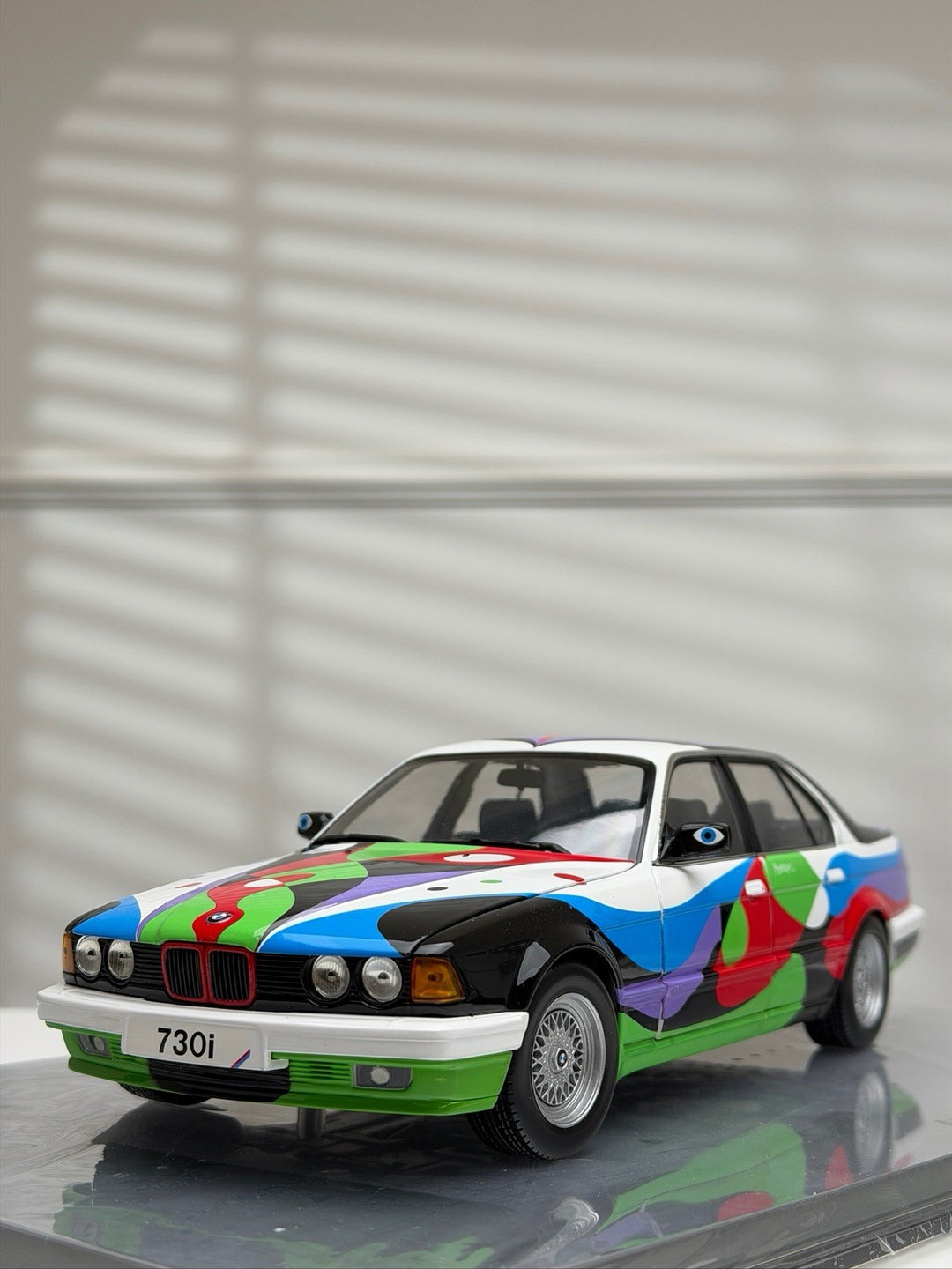 3 Art BMW Art Cars (Ken Done ,Jagamara ,Cesar Manrique[MINICHAMPS] 1/18 scale