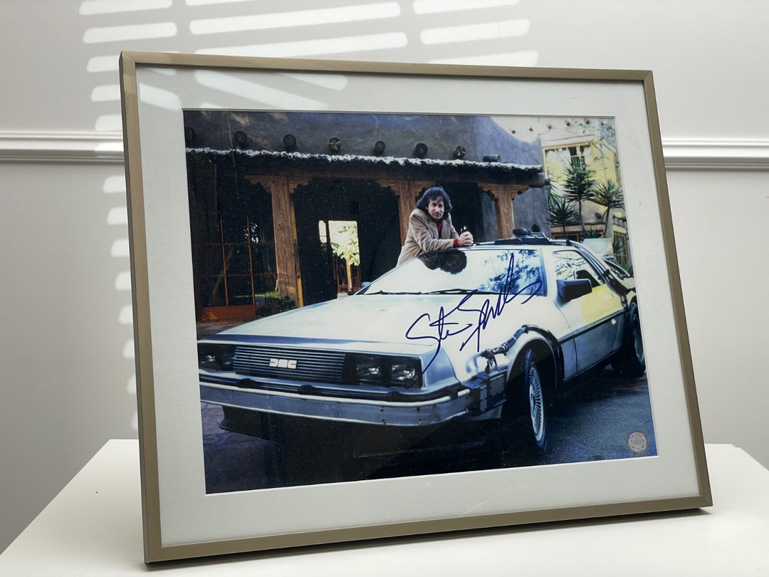 Back to The Future - Signed by Steven Spielberg [Framed]