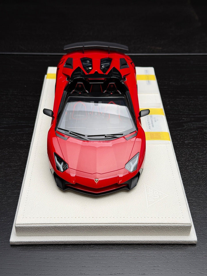 Lamborghini Aventador SV Roadster (Red) [MakeUp Eidolon] 1/18 scale