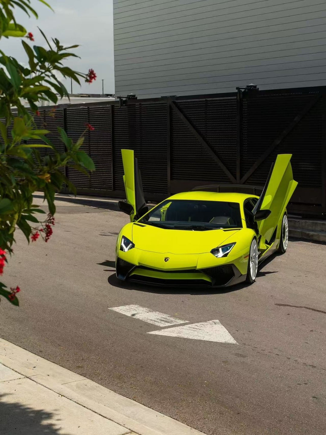 Lamborghini Aventador LP750-4 SV (Neon Yellow) [Davis & Giovanni] 1/18 scale
